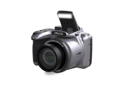 Foto 3 | Cámara Digital Minolta 20mp 40x Zoom 1080p Fhd Video Silver - Venta Internacional.