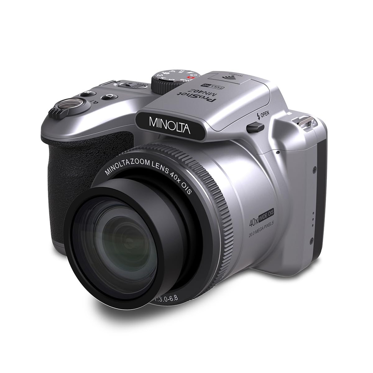 Foto 6 | Cámara Minolta Proshot Mn40z De 20 Mp Full Hd Con Zoom 40x Plateada - Venta Internacional.