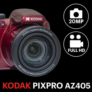Foto 2 | Cámara Digital Kodak Pixpro Astro Zoom Az405 20mp Roja - Venta Internacional.