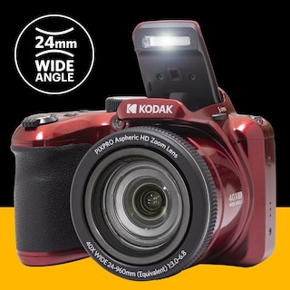 Foto 5 | Cámara Digital Kodak Pixpro Astro Zoom Az405 20mp Roja - Venta Internacional.