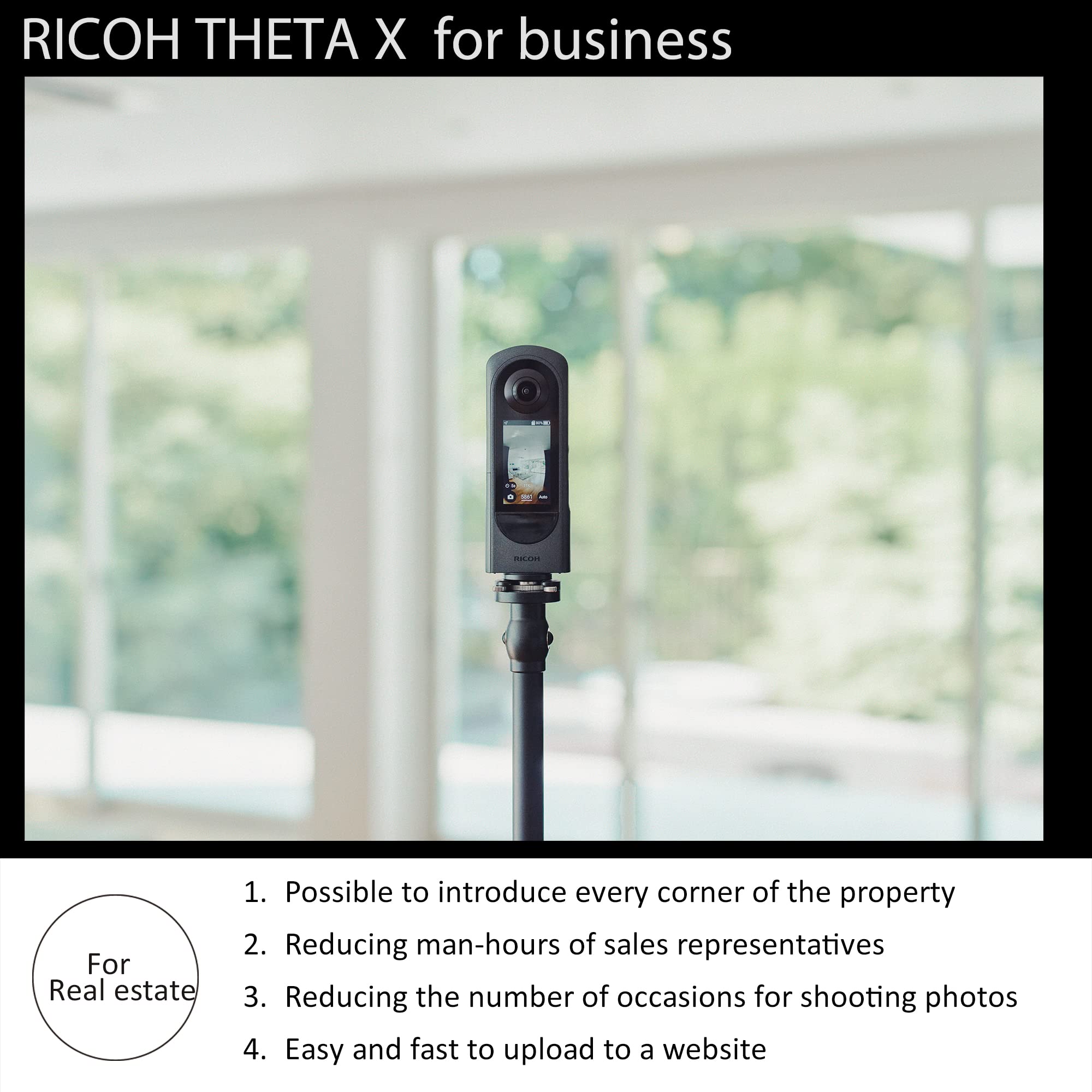 Foto 6 pulgar | Cámara De 360° Ricoh Theta X 11k  Vídeo De Alta Resolución De 60 Mp Y 5 7 K - Venta Internacional.