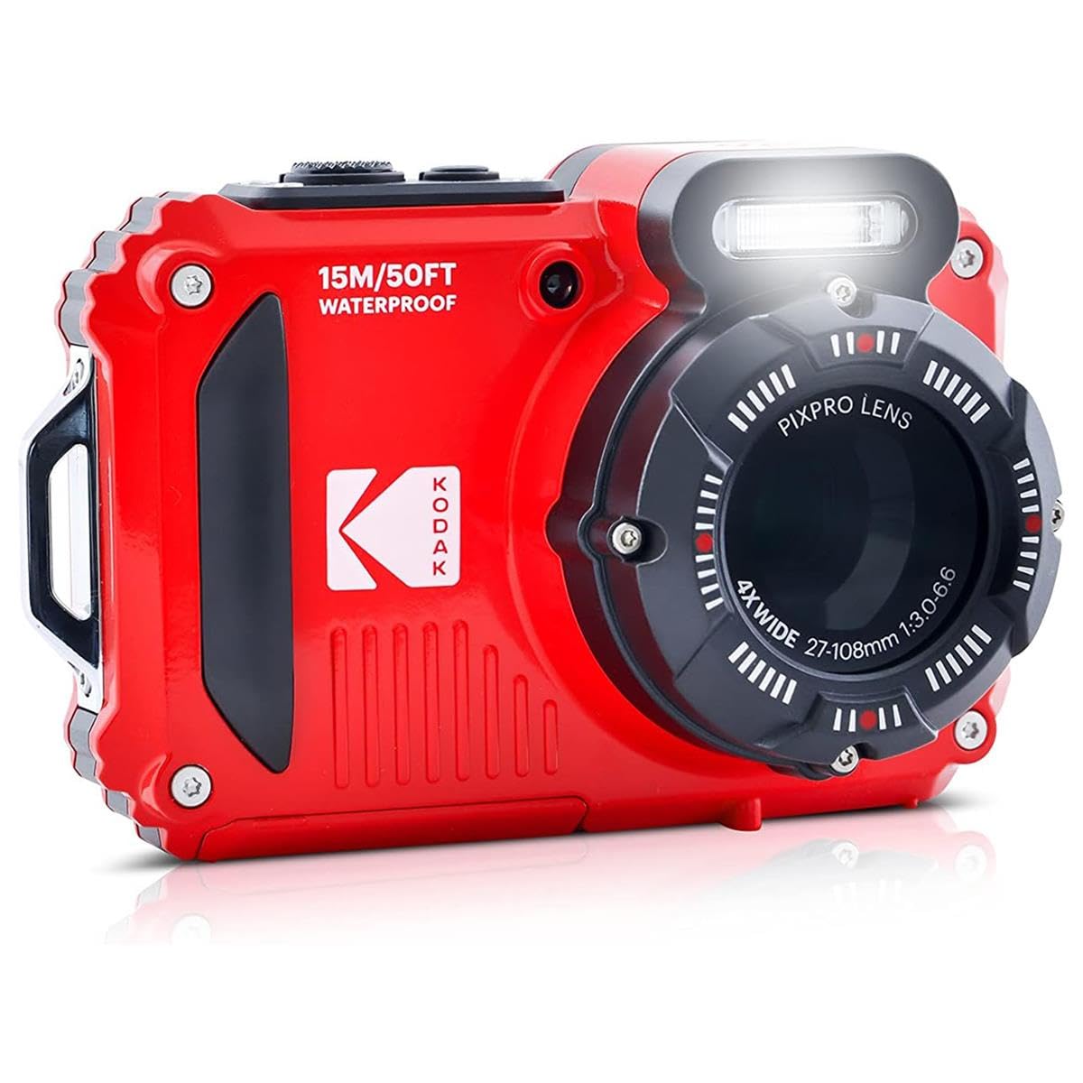 Foto 4 pulgar | Cámara Digital Kodak Pixpro Wpz2  Resistente Al Agua  16 Mp  Roja - Venta Internacional.