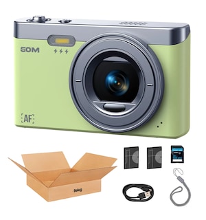Foto 1 | Cámara Digital 50mp 2k Autofoco Principiante +32gb Verde