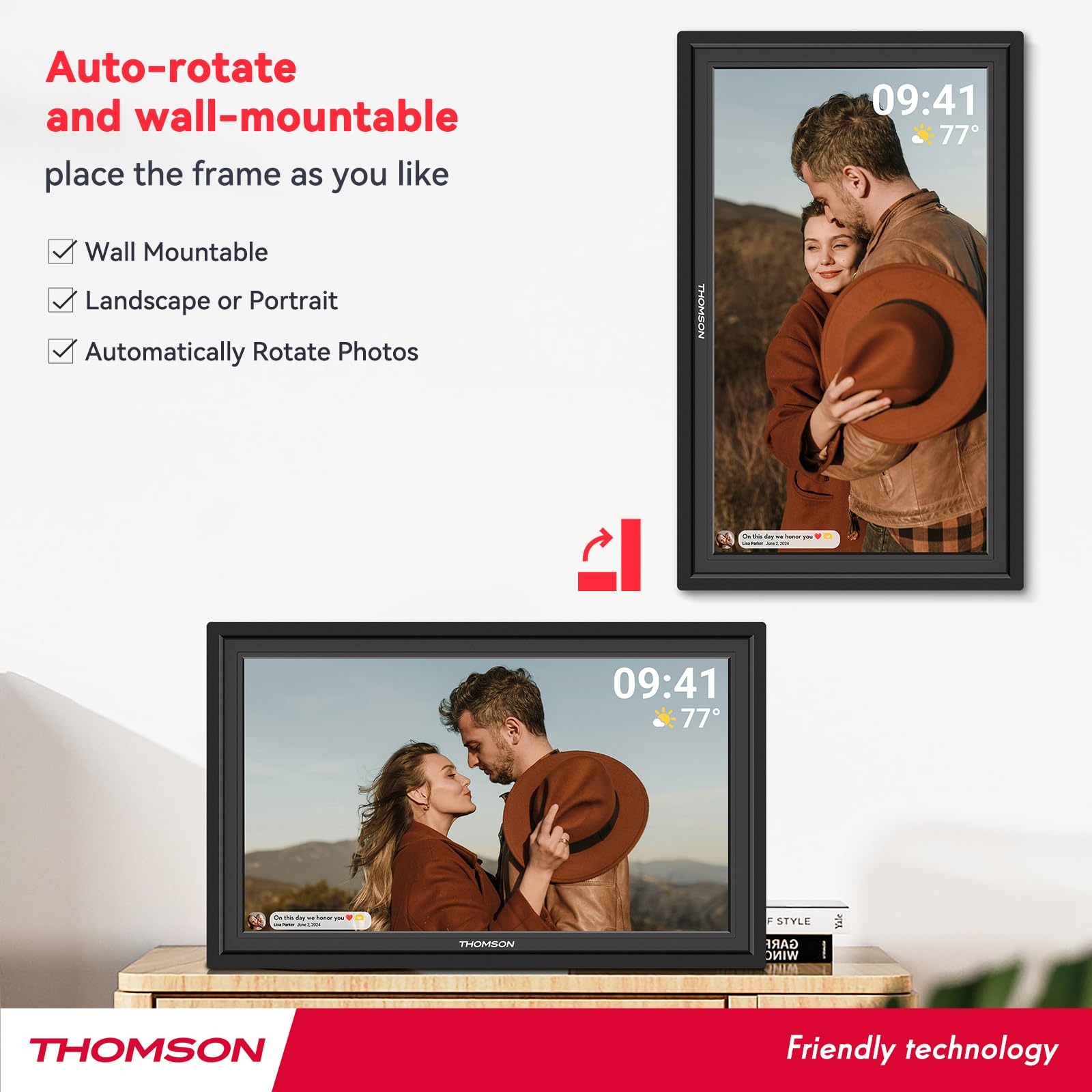Foto 6 | Marco De Fotos Digital Thomson Frameo 15.6'' Wifi 32gb - Venta Internacional.