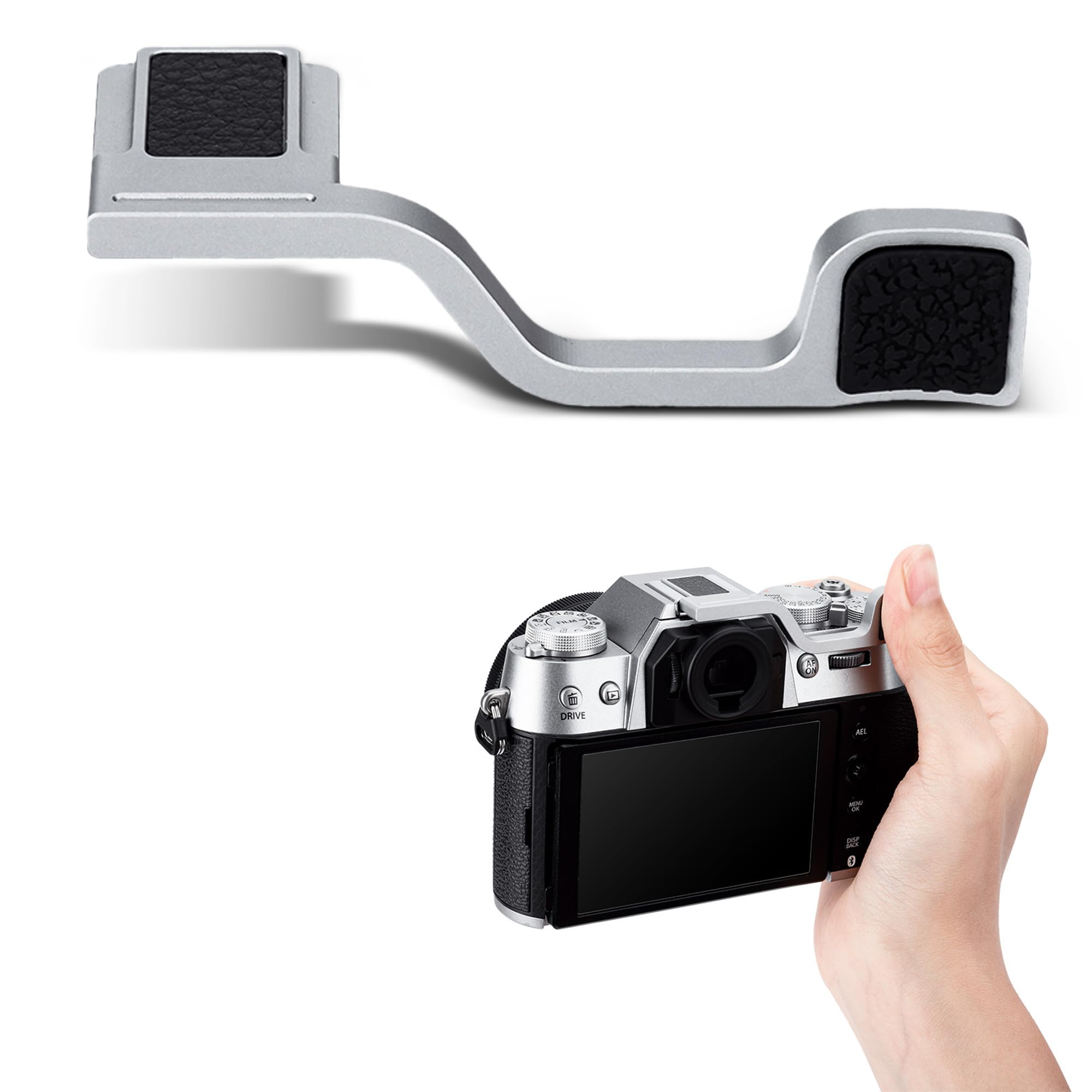 Foto 2 pulgar | Empuñadura Con El Pulgar Hacia Arriba Jjc X-t50 Para Cámara Fujifilm Fuji X-t50  Color Plateado - Venta Internacional.
