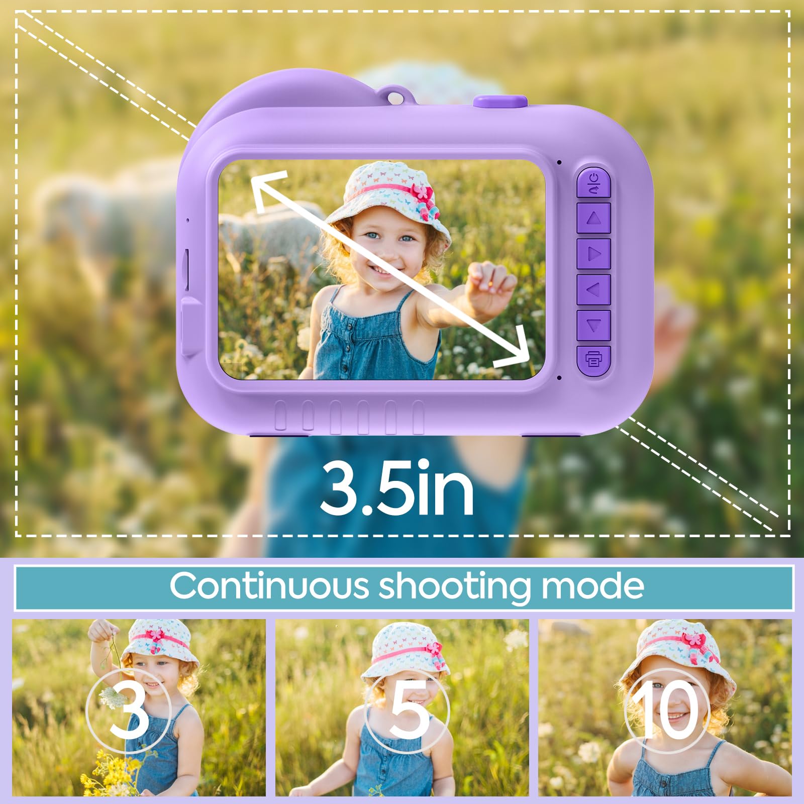 Foto 2 | Cámara De Impresión Instantánea Yosatoo Kc8 Para Niños De 3 A 12 Años Con Tarjeta Sd - Venta Internacional.
