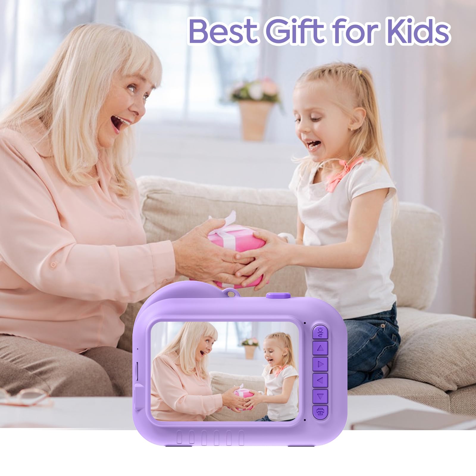 Foto 7 pulgar | Cámara De Impresión Instantánea Yosatoo Kc8 Para Niños De 3 A 12 Años Con Tarjeta Sd - Venta Internacional.