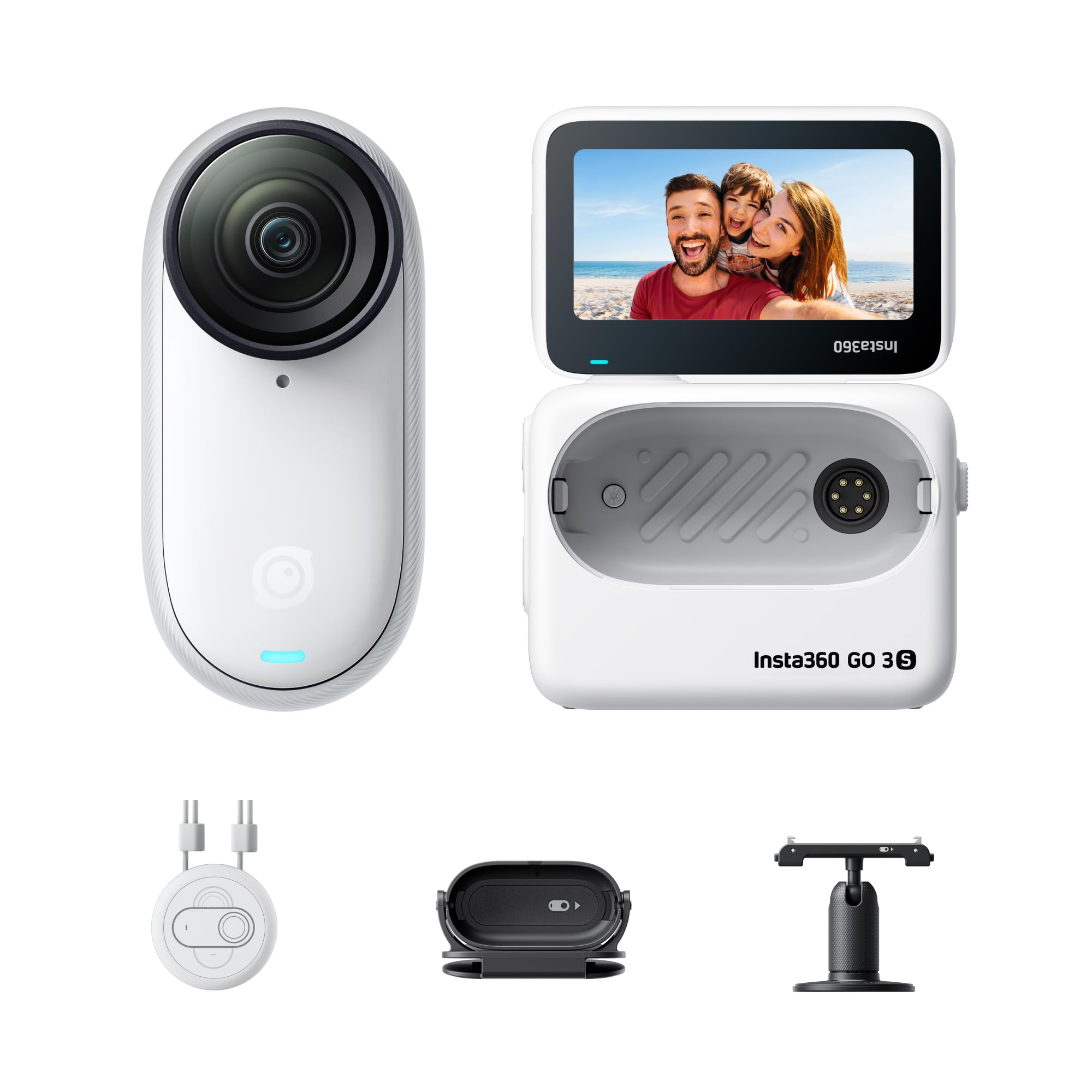 Foto 2 pulgar | Cámara De Vlogs Insta360 Go 3s 4k De 64 Gb Con Batería De 140 Min  Color Blanco - Venta Internacional.