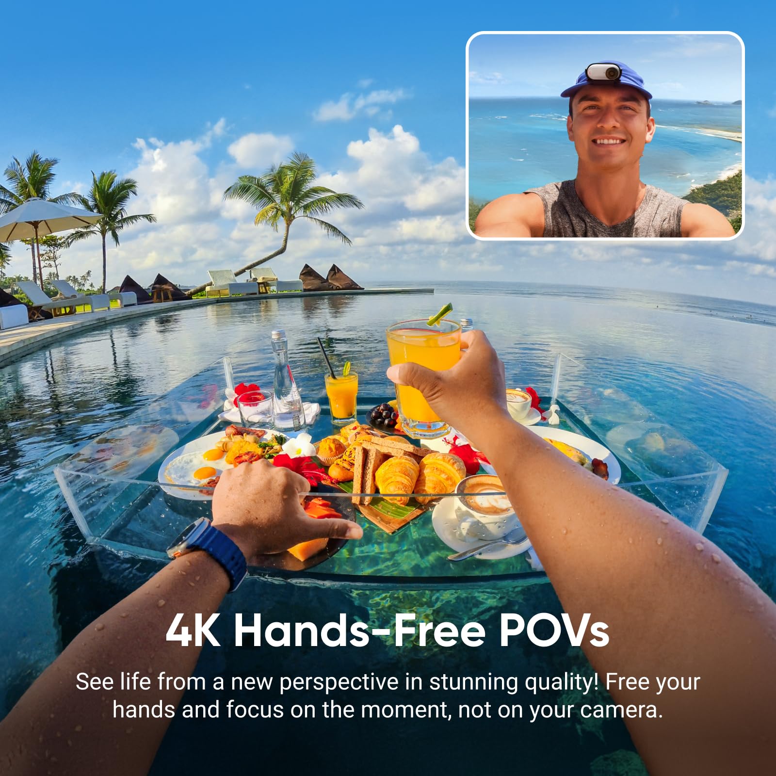 Foto 4 pulgar | Cámara De Vlogs Insta360 Go 3s 4k De 64 Gb Con Batería De 140 Min  Color Blanco - Venta Internacional.