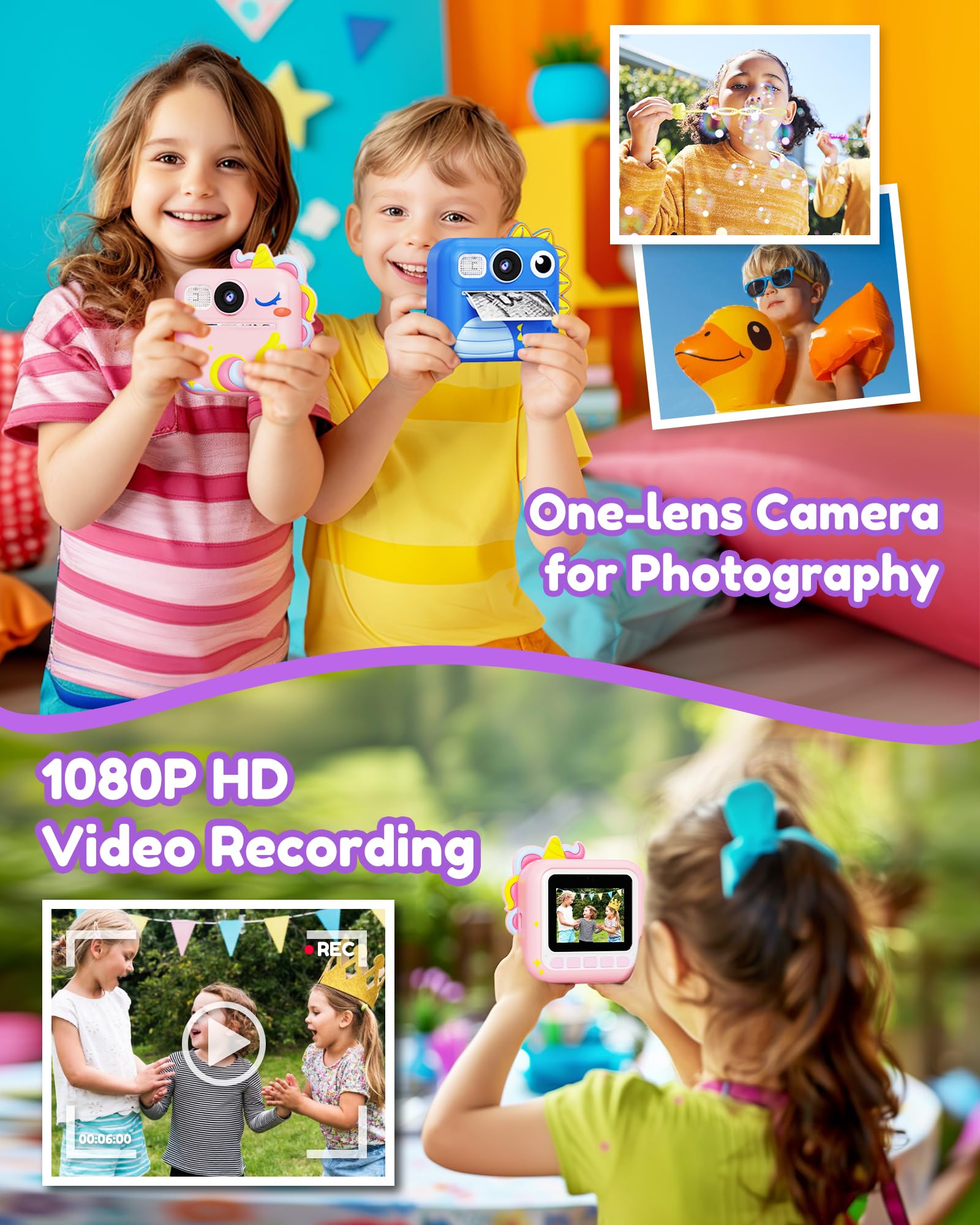 Foto 5 | Cámara Para Niños Kokodi  Impresión Instantánea  Vídeo Digital  De 3 A 12 Años - Venta Internacional.