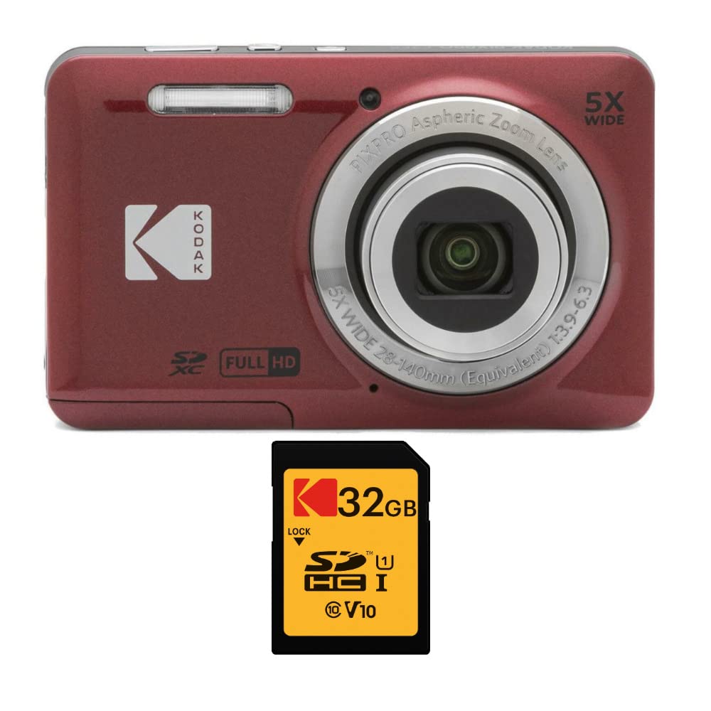 Foto 2 pulgar | Cámara Digital Kodak Pixpro Friendly Zoom Fz55 Red - Venta Internacional.