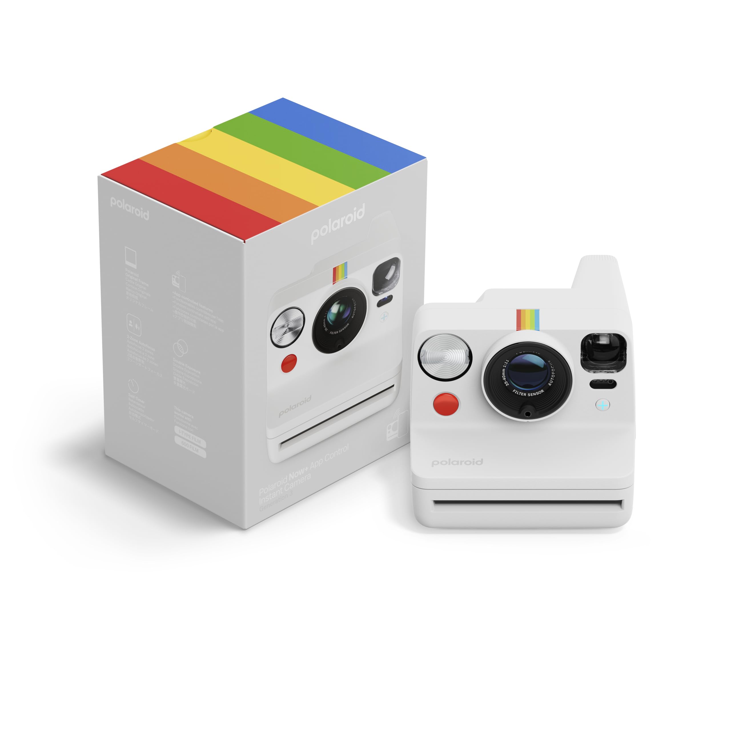 Foto 1 | Cámara De Película Instantánea Polaroid Now+ 3.ª Generación I-type Blanca - Venta Internacional.