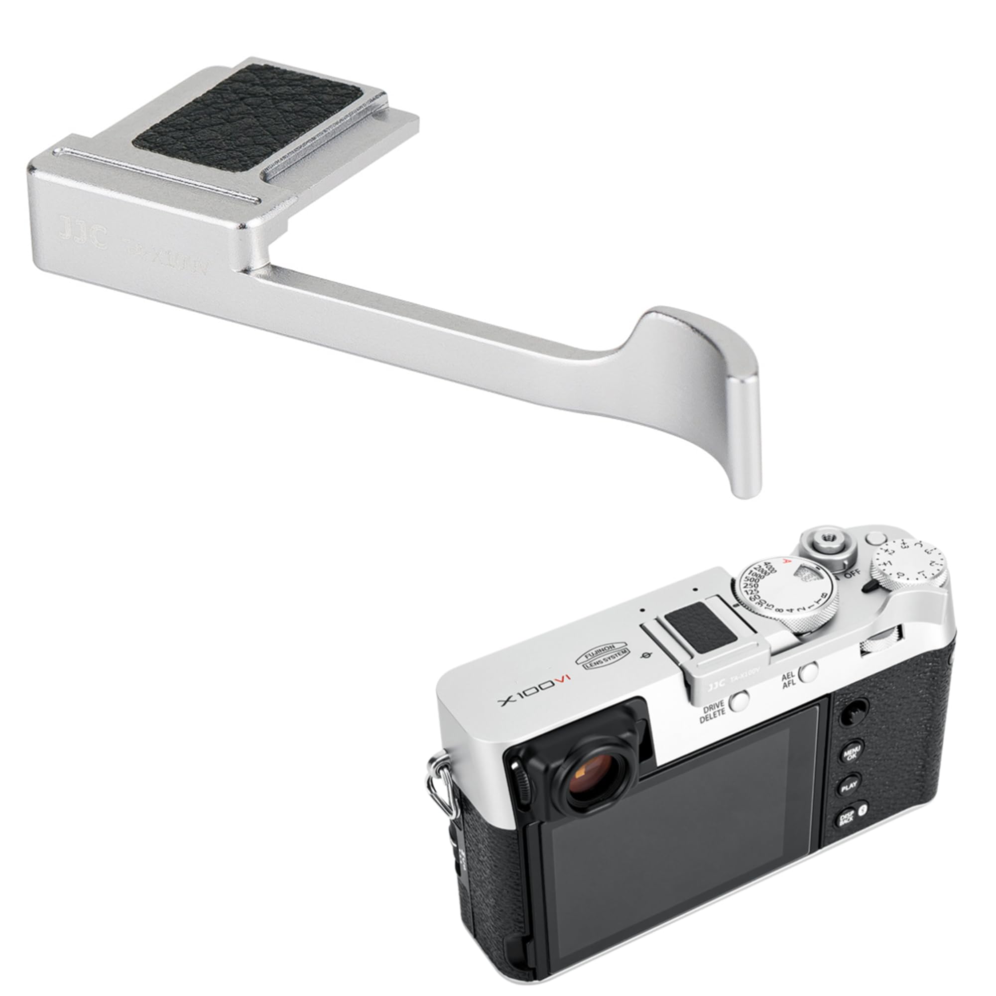 Foto 2 pulgar | Empuñadura Metálica Jjc Deluxe Con El Pulgar Hacia Arriba Para Fujifilm X100vi  Color Plateado - Venta Internacional.