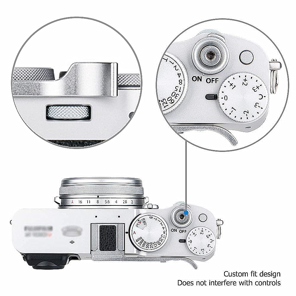 Foto 8 pulgar | Empuñadura Metálica Jjc Deluxe Con El Pulgar Hacia Arriba Para Fujifilm X100vi  Color Plateado - Venta Internacional.
