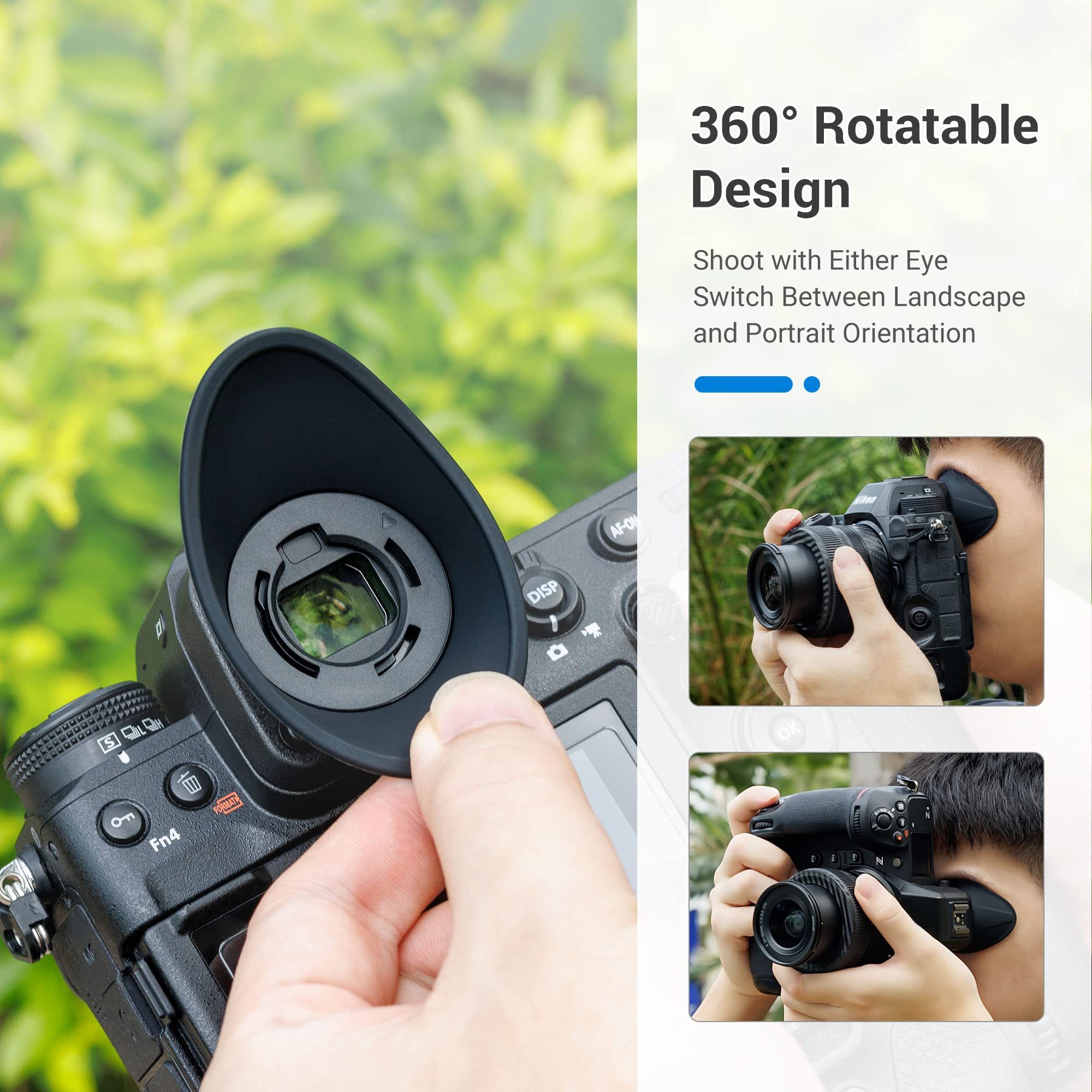 Foto 4 pulgar | [eye Cup] Vaso Ocular Jjc Z9 Z8 Zf De Silicona Para Nikon Z8 Z9 Zf - Venta Internacional.