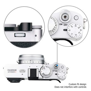 Foto 3 | Empuñadura Metálica Jjc Deluxe Con El Pulgar Hacia Arriba Para Fujifilm X100vi/x-e4 Color Negro - Venta Internacional.