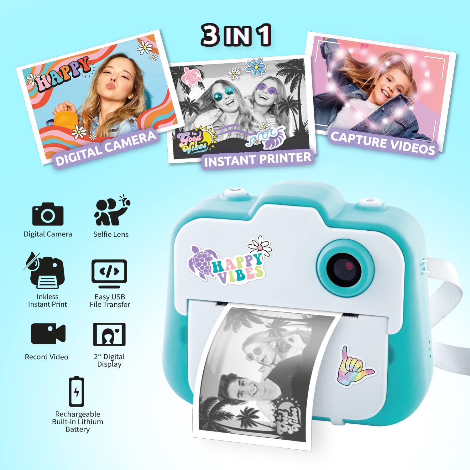 Foto 7 pulgar | Cámara De Impresión Instantánea Canal Toys Photo Creator Con Papel Térmico - Venta Internacional.