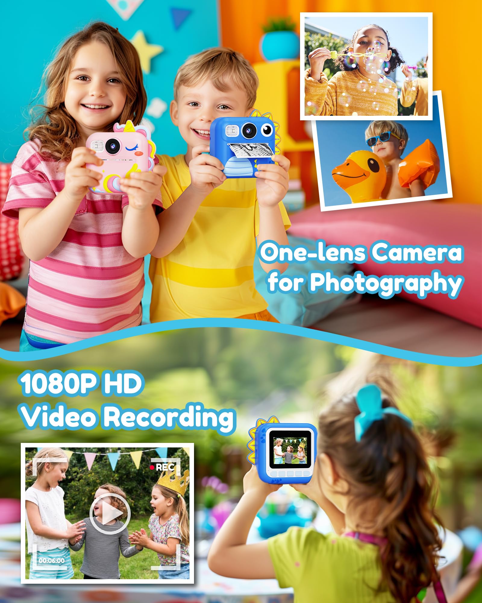 Foto 6 pulgar | Cámara Infantil Kokodi Instant Print De 3 A 12 Años Con Sd De 32 Gb  Color Azul - Venta Internacional.