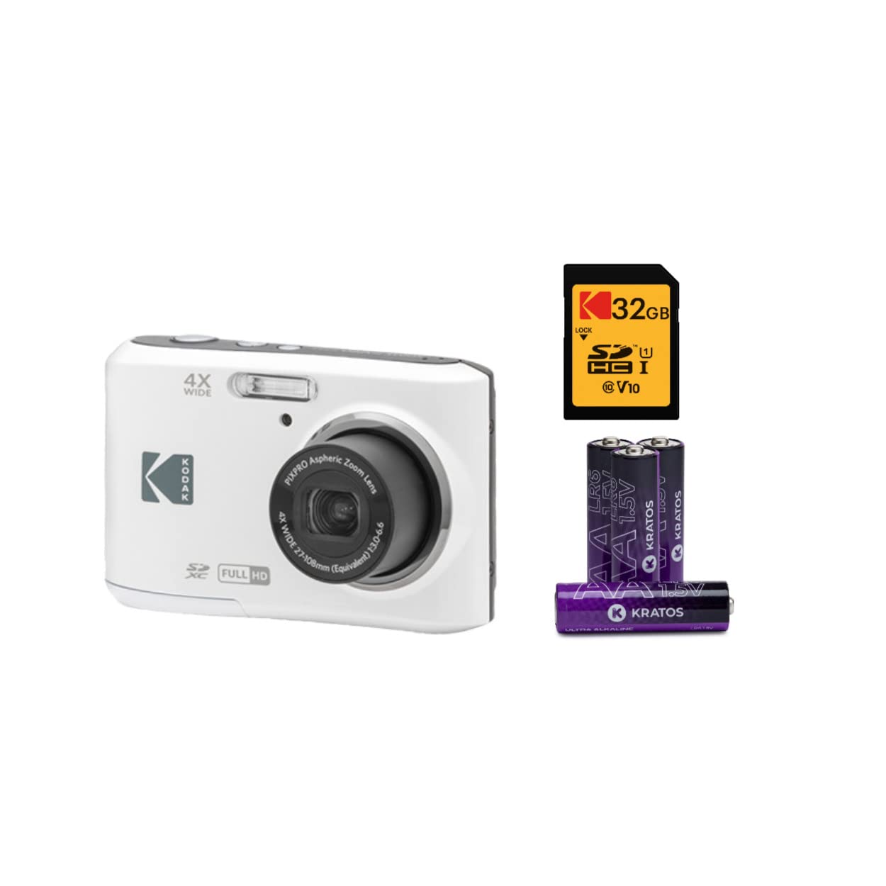 Foto 1 | Cámara Digital Kodak Pixpro Friendly Zoom Fz45-wh De 16 Mp - Venta Internacional.