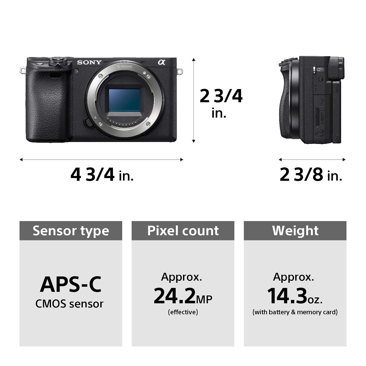 Foto 4 pulgar | Cámara Sin Espejo Sony Alpha A6400 Ilce-6400/b Cuerpo 24.2mp - Venta Internacional.