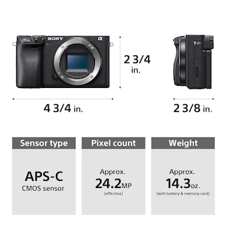Foto 3 | Cámara Sin Espejo Sony Alpha A6400 Ilce-6400/b Cuerpo 24.2mp - Venta Internacional.