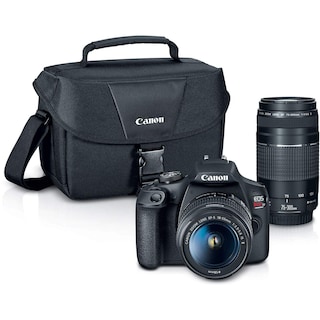 Foto 1 | Cámara Réflex Digital Canon Eos Rebel T7 Con Lente De 18-55 Mm + 75-300 Mm - Venta Internacional.