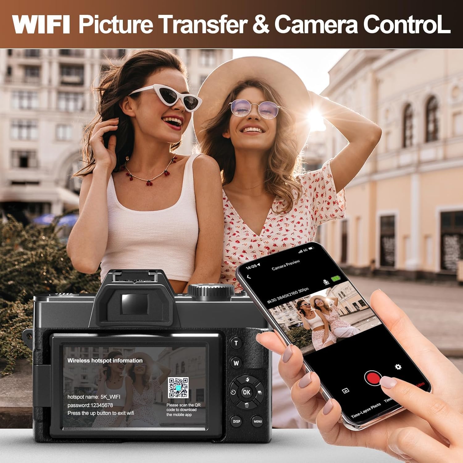 Foto 7 pulgar | Cámara Digital Nbd 5k  48 Mp  Enfoque Automático  Vlogs  Vídeo  32 Gb  Negra - Venta Internacional.
