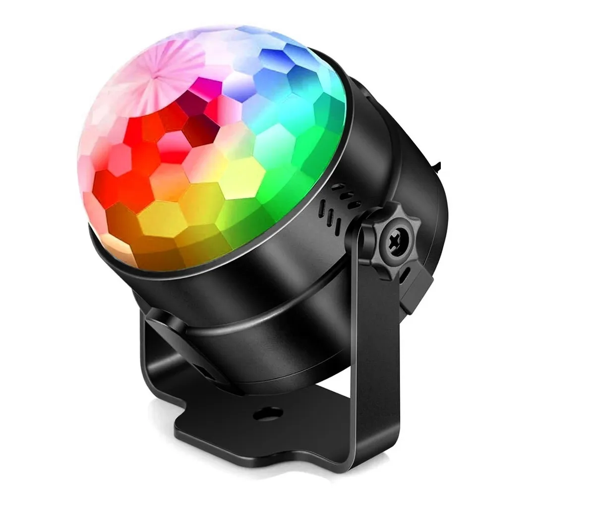 Cabezal Móvil Led con Control Remoto Malubero color Negro