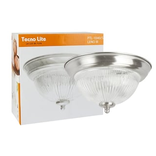 Foto 2 | Lámpara Tecnolite PTL-1040/S color Plata para Techo Rayada