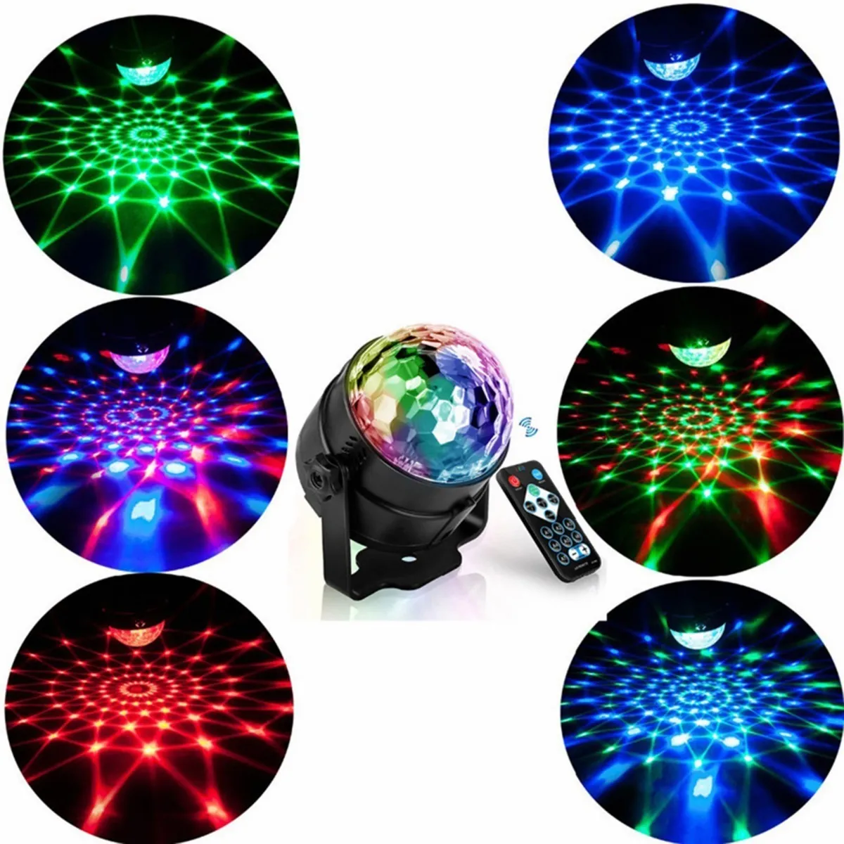 Foto 4 pulgar | Luz LED RGB Malubero Bola Disco Proyector