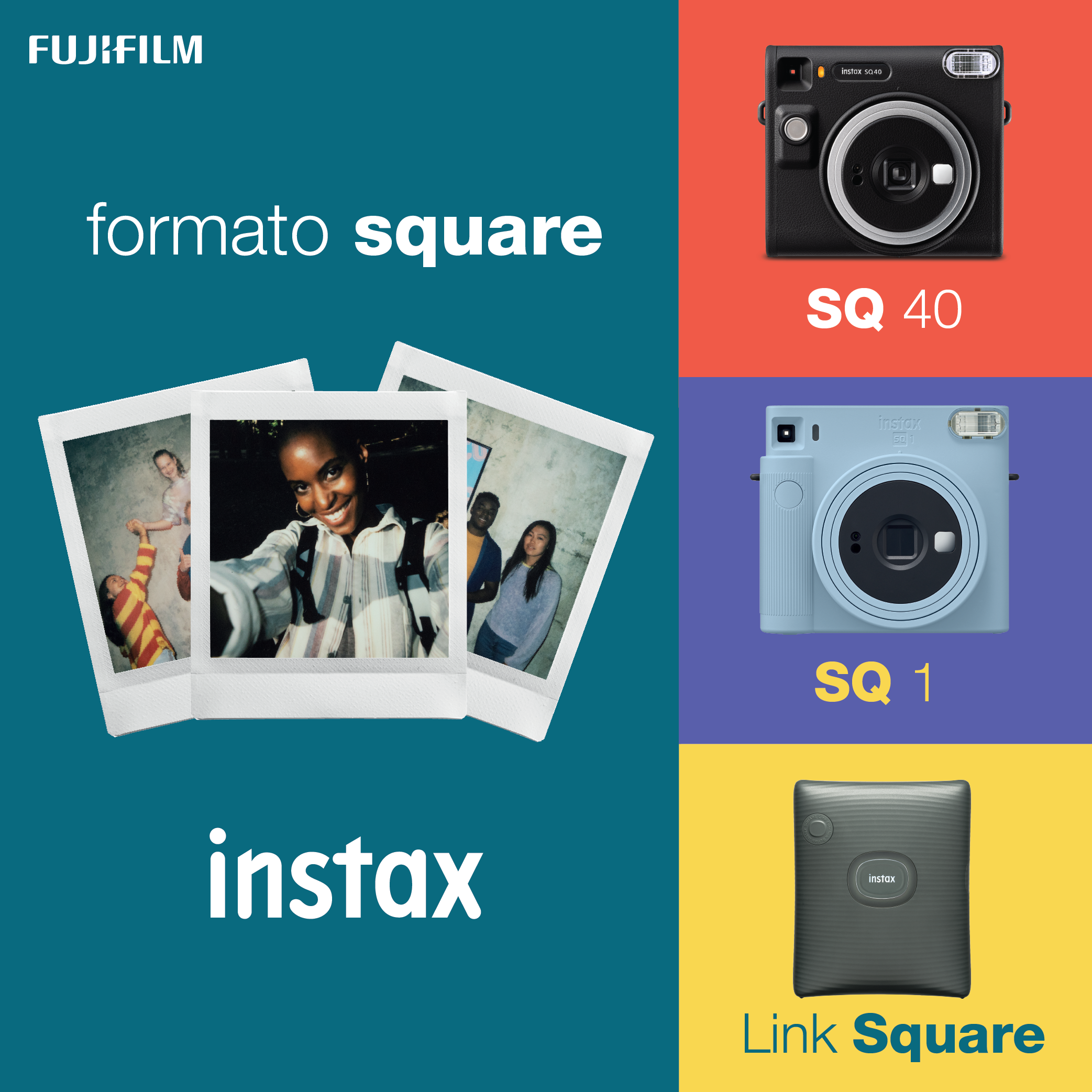 Foto 7 pulgar | Cámara Fujifilm Instax Squares Sq40 color Negro