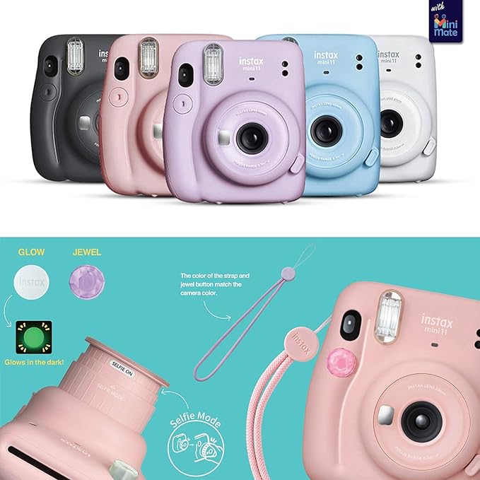 Foto 4 pulgar | Cámara Instantánea Fujifilm Instax Mini 11 Color Gris Carbón + Funda Personalizada