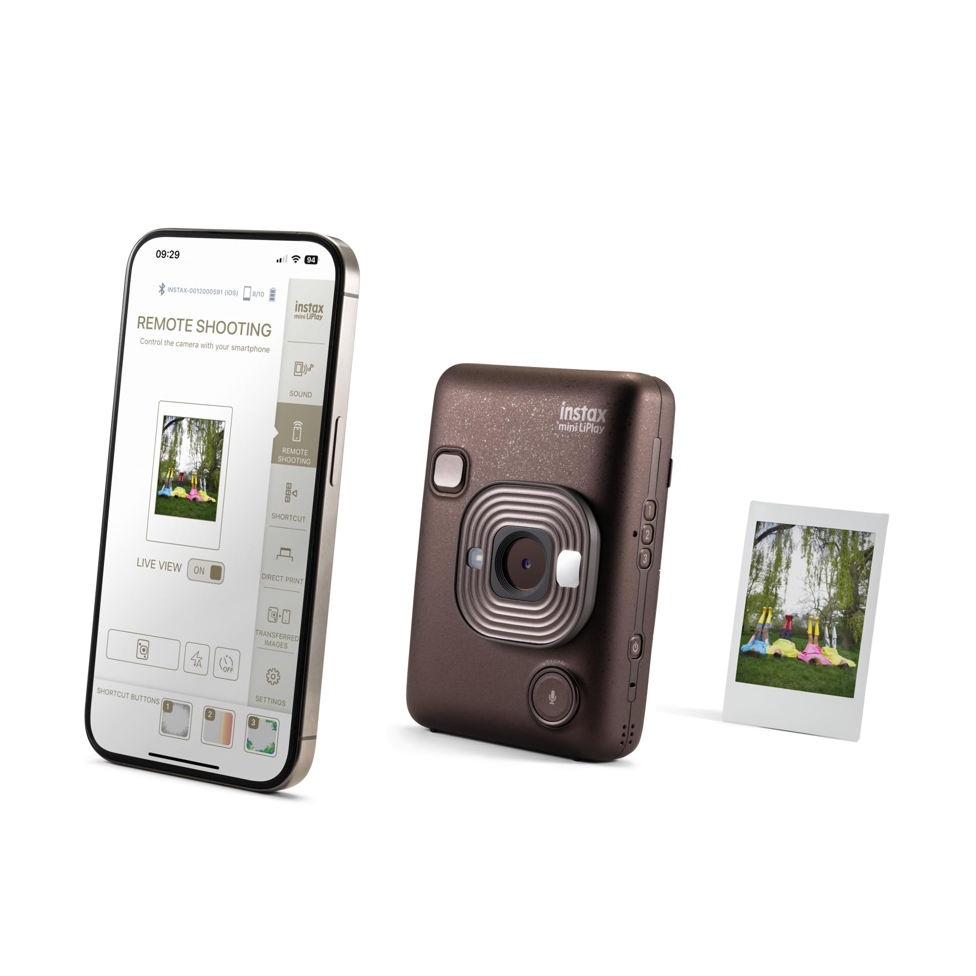 Foto 5 | Cámara Fujifilm Instax Mini Liplay Hybrid Deep Bronze - Venta Internacional.