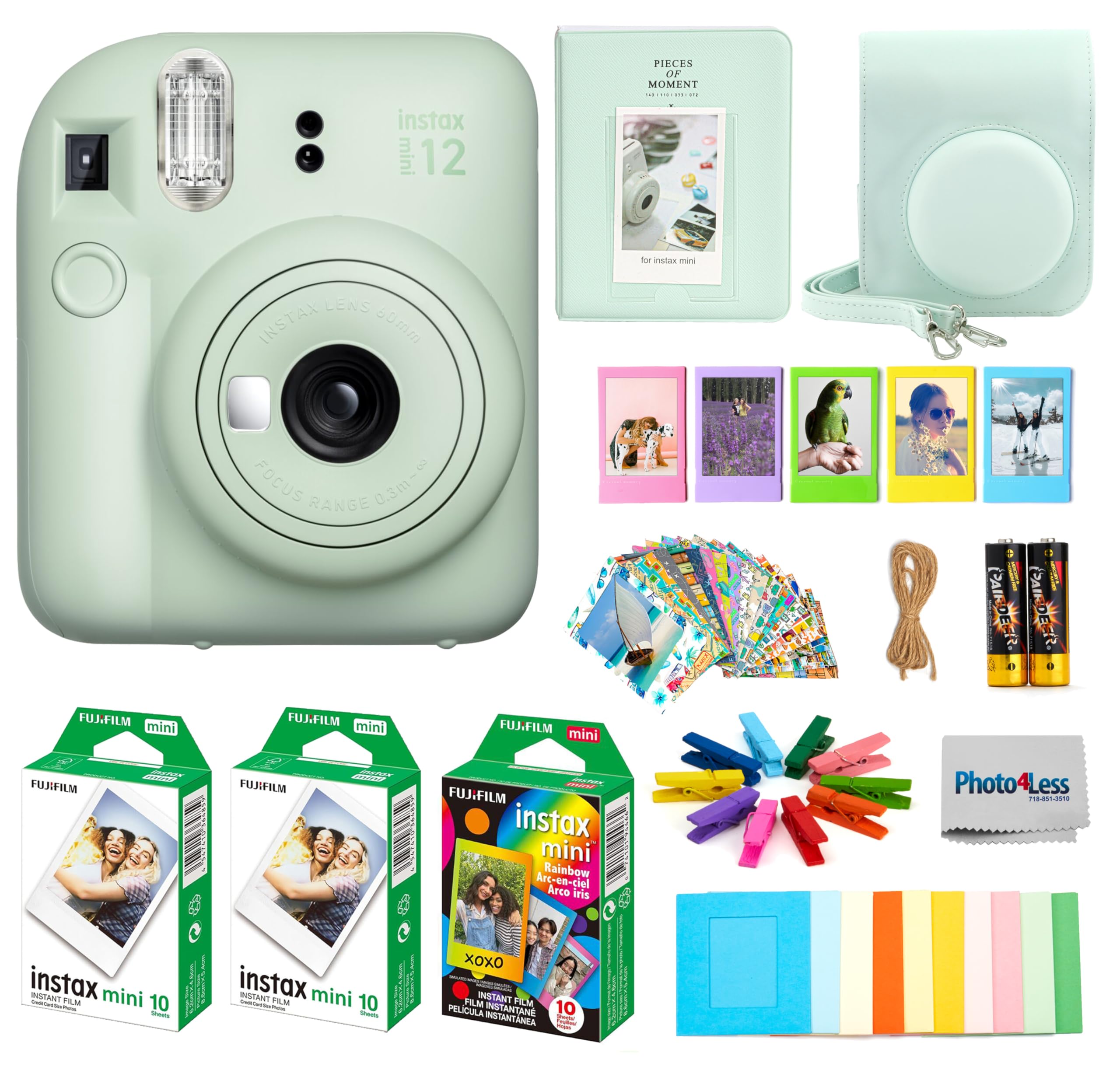 Foto 2 pulgar | Cámara De Película Instantánea Fujifilm Instax Mini 12 Verde Menta - Venta Internacional.