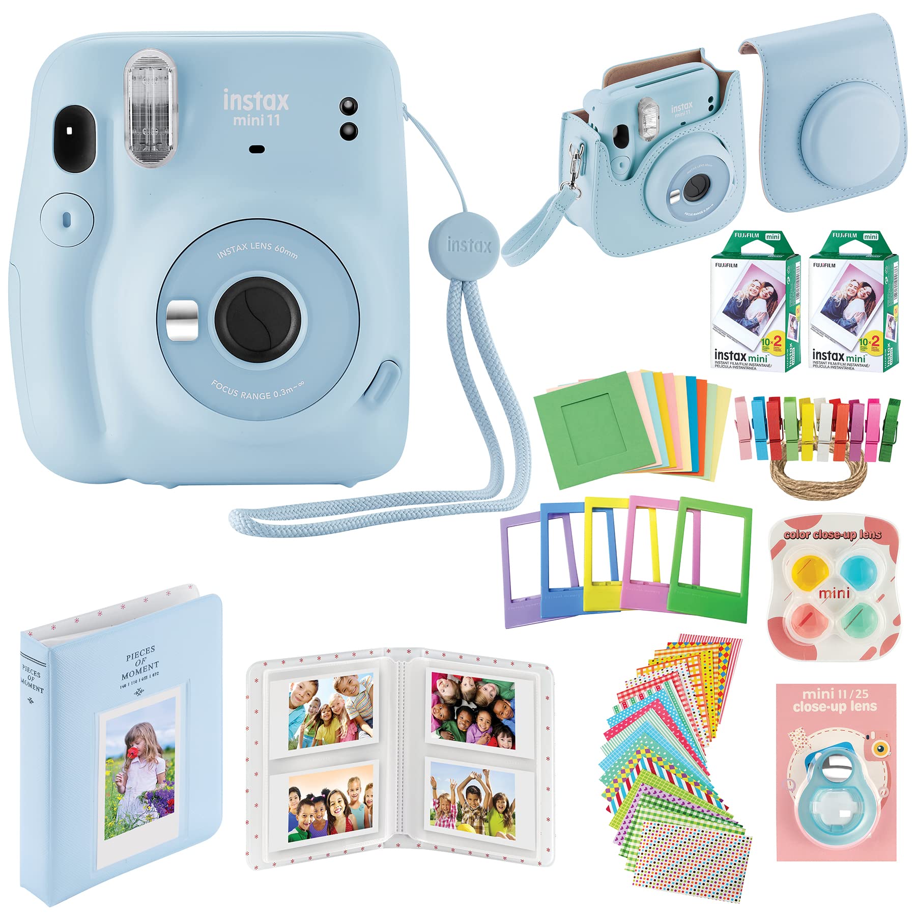 Foto 2 pulgar | Cámara Instantánea Fujifilm Instax Mini 11 Con 40 Películas Y Accesorios - Venta Internacional.