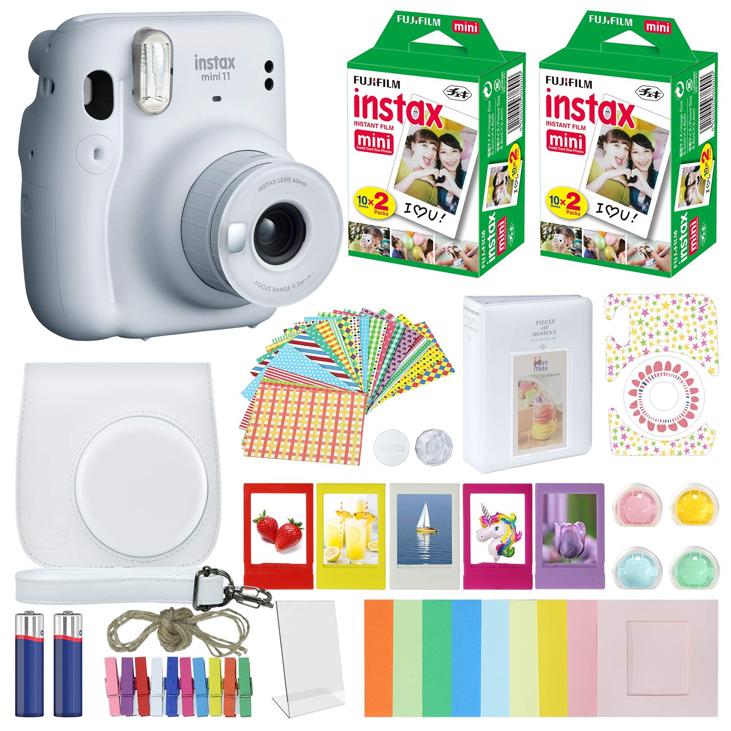 Foto 2 pulgar | Cámara Fujifilm Instax Mini 11 Ice White Con Accesorios - Venta Internacional.