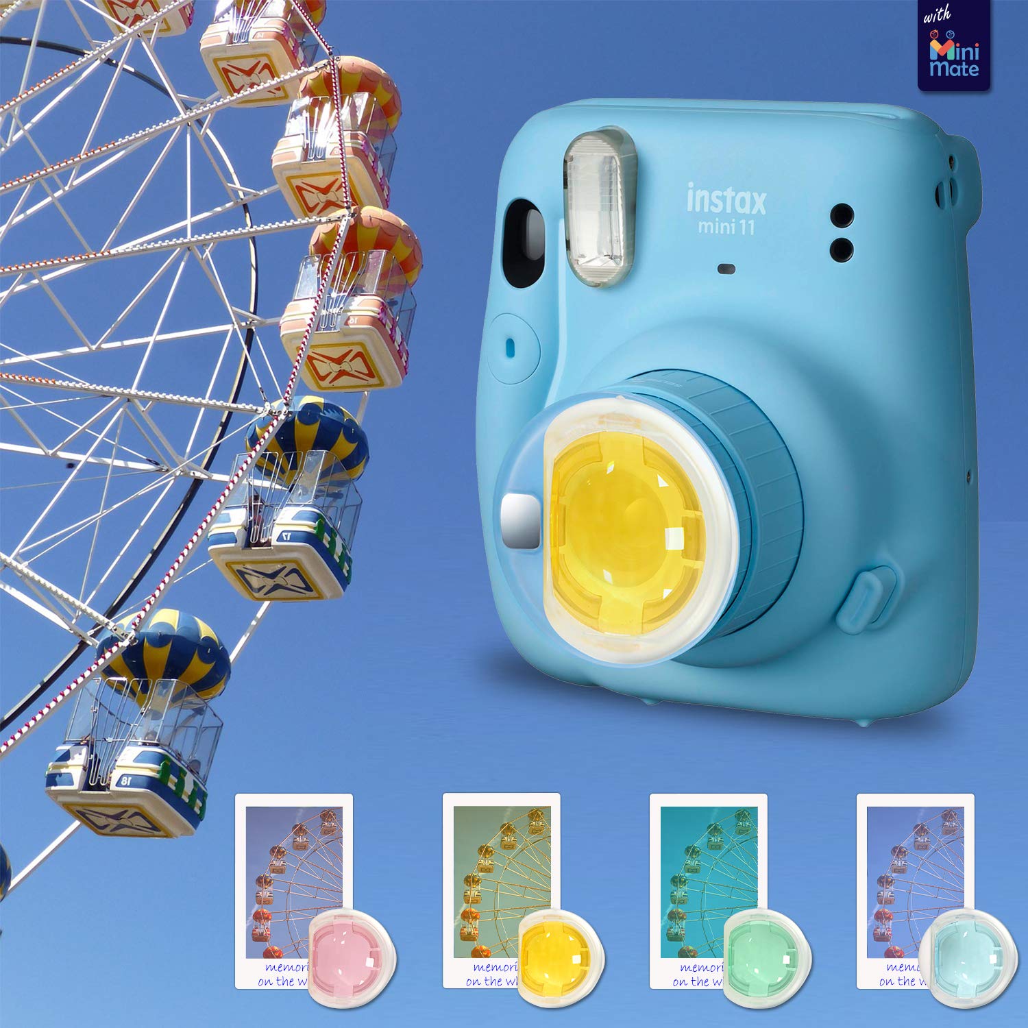 Foto 5 | Cámara Fujifilm Instax Mini 11 Ice White Con Accesorios - Venta Internacional.