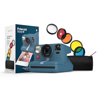 Foto 1 | Cámara De Película Instantánea Polaroid Now+ Azul Gris Con Filtro De Lente - Venta Internacional.