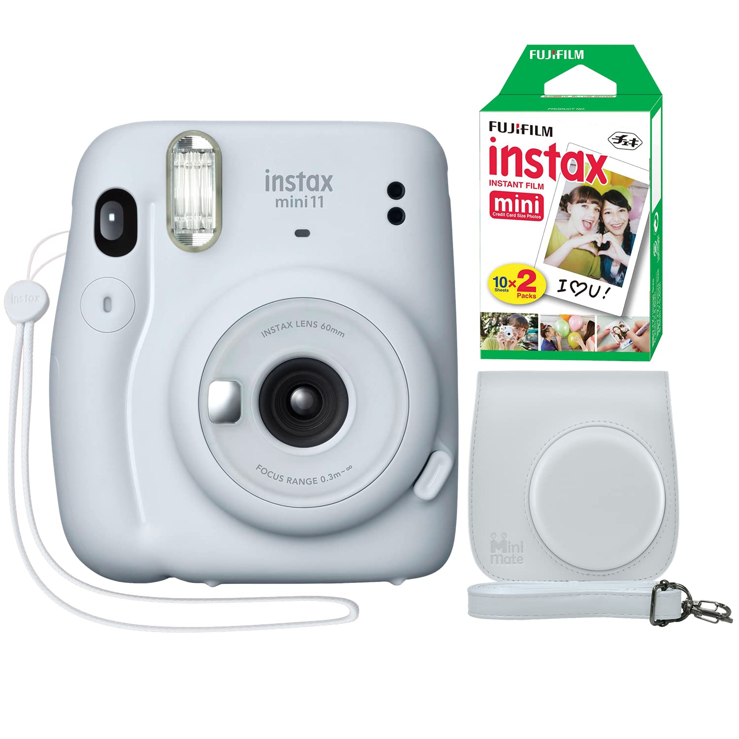 Foto 2 pulgar | Cámara Instantánea Fujifilm Instax Mini 11 Ice White Con Funda Y Película - Venta Internacional.