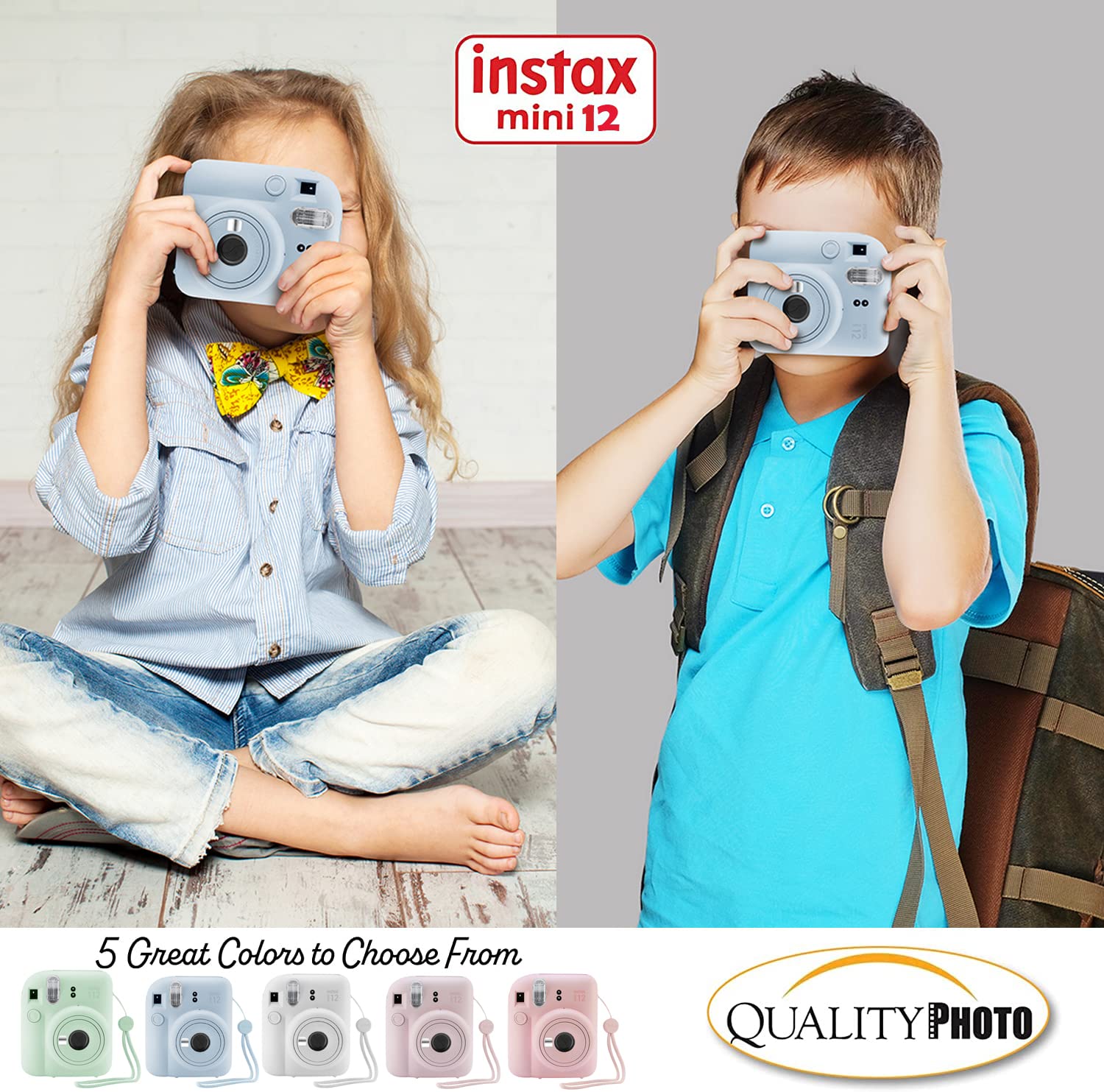 Foto 8 pulgar | Cámara Instantánea Fujifilm Instax Mini 12 Con 60 Películas Y Funda - Venta Internacional.