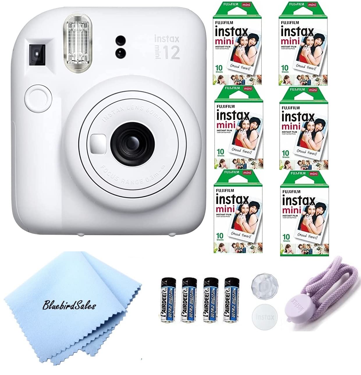 Foto 2 pulgar | Paquete De Inicio De Cámara Instantánea Fujifilm Mini 12 Con Película Y Murciélago - Venta Internacional.