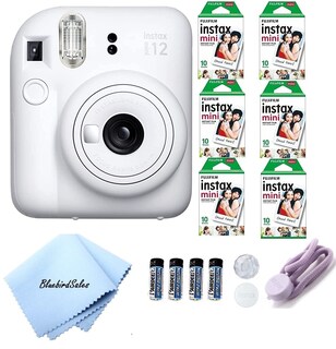 Foto 1 | Paquete De Inicio De Cámara Instantánea Fujifilm Mini 12 Con Película Y Murciélago - Venta Internacional.