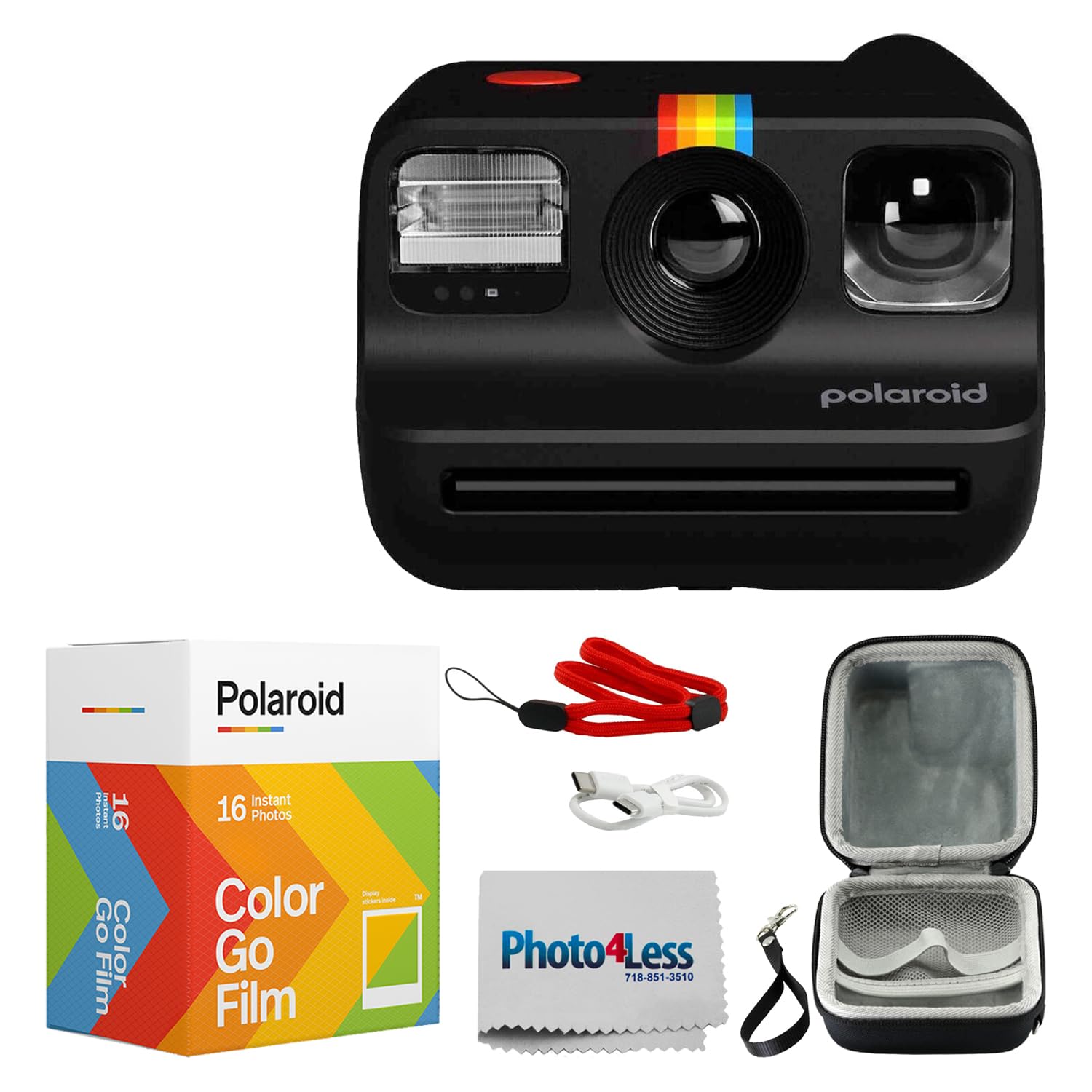 Minicámara De Película Instantánea Polaroid Go Gen 2 (negra) - Venta Internacional. $3,453