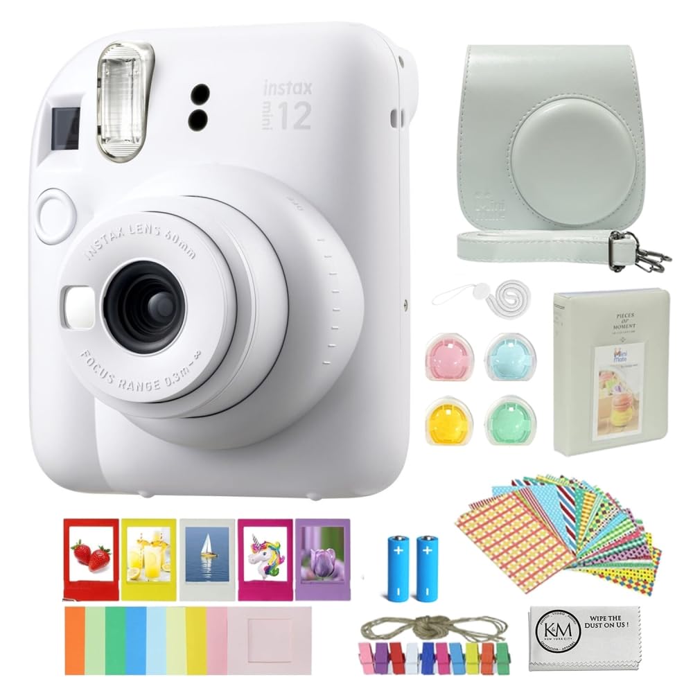 Cámara De Película Instantánea Fujifilm Instax Mini 12 Clay White - Venta Internacional. $3,434