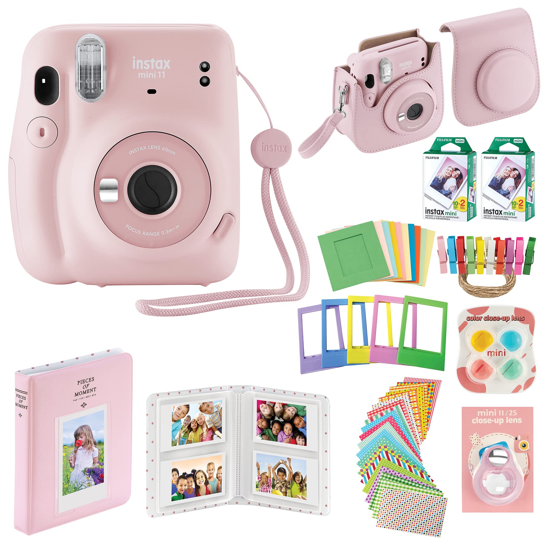 Foto 2 pulgar | Cámara Instantánea Fujifilm Instax Mini 11 Con 40 Películas Y Accesorios - Venta Internacional.