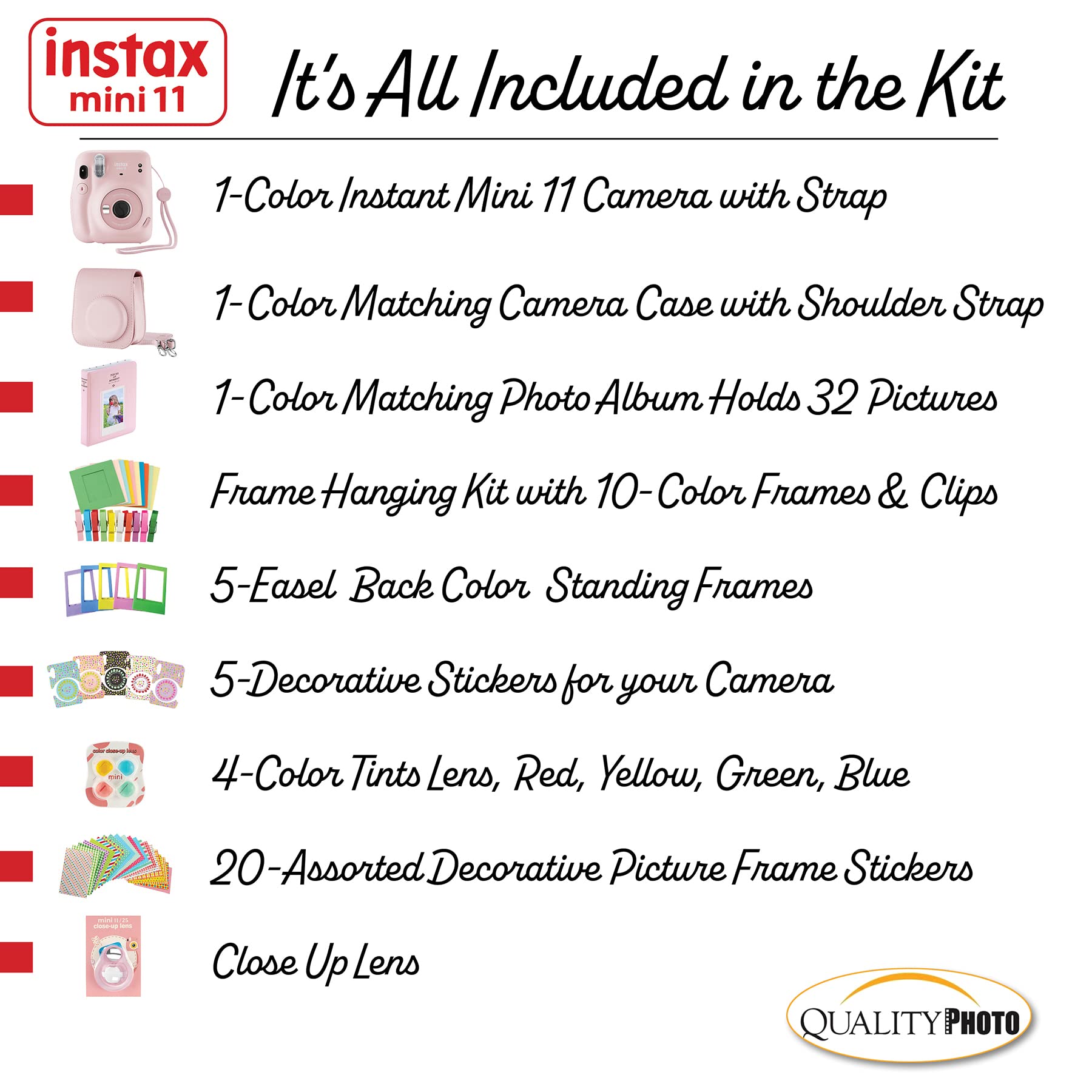 Foto 4 pulgar | Cámara Fujifilm Instax Mini 11 Con Estuche, Álbum Y Kit De Accesorios - Venta Internacional.