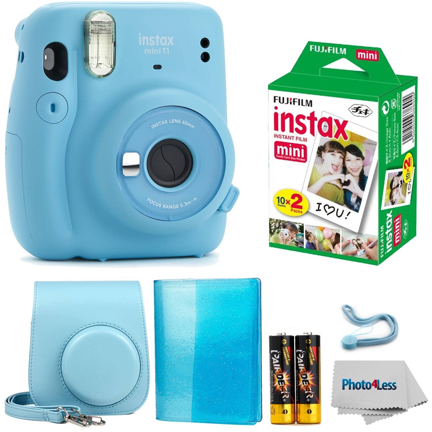 Foto 2 pulgar | Cámara Instantánea Fujifilm Instax Mini 11 Azul Cielo Con Paquete - Venta Internacional.