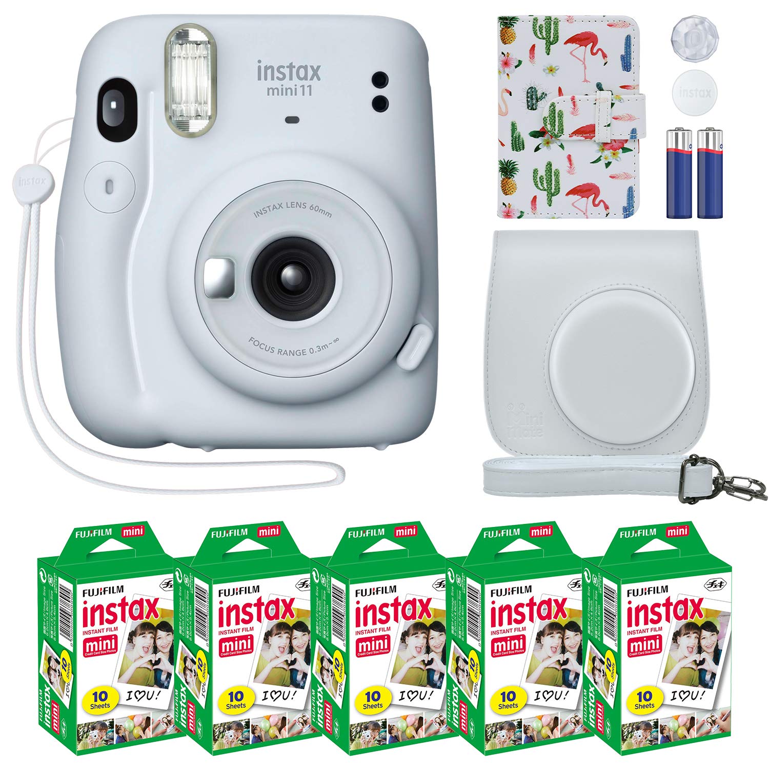 Foto 2 pulgar | Cámara Fujifilm Instax Mini 11 Ice White Con Paquete De Accesorios - Venta Internacional.