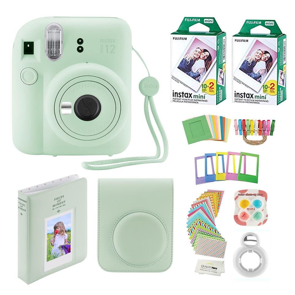 Foto 2 pulgar | Cámara Instantánea Fujifilm Instax Mini 12 Con Funda Y 40 Películas - Venta Internacional.