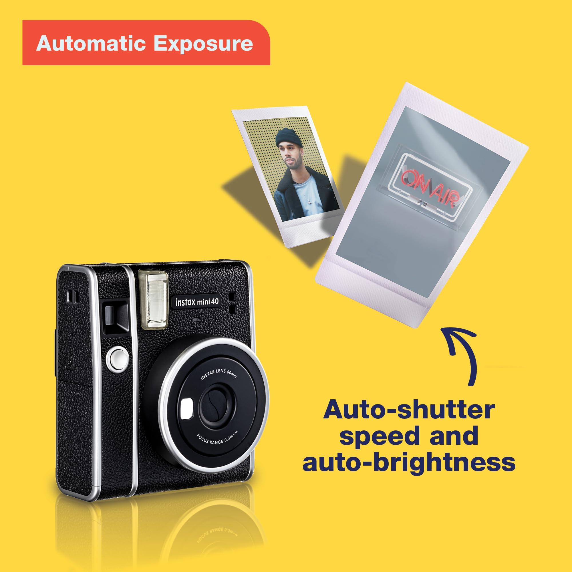 Foto 3 | Cámara Fujifilm Instax Mini 40 Instant Con Modo Selfie Plateada - Venta Internacional.